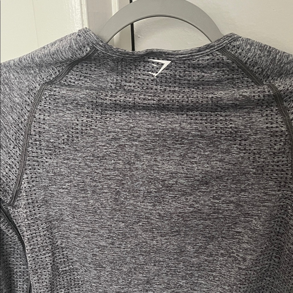 Gray Long Sleeve Gymshark Workout Top - Picture 4 of 4